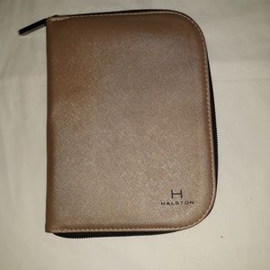 Halston Jewelry case  Tan